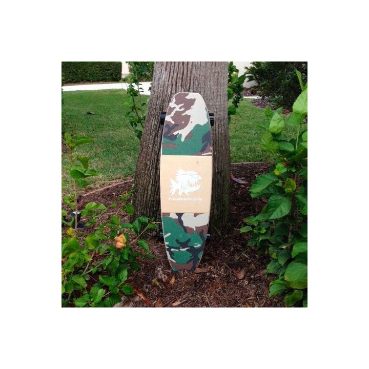Bande antidérapante motif camouflage - exemple sur un skateboard