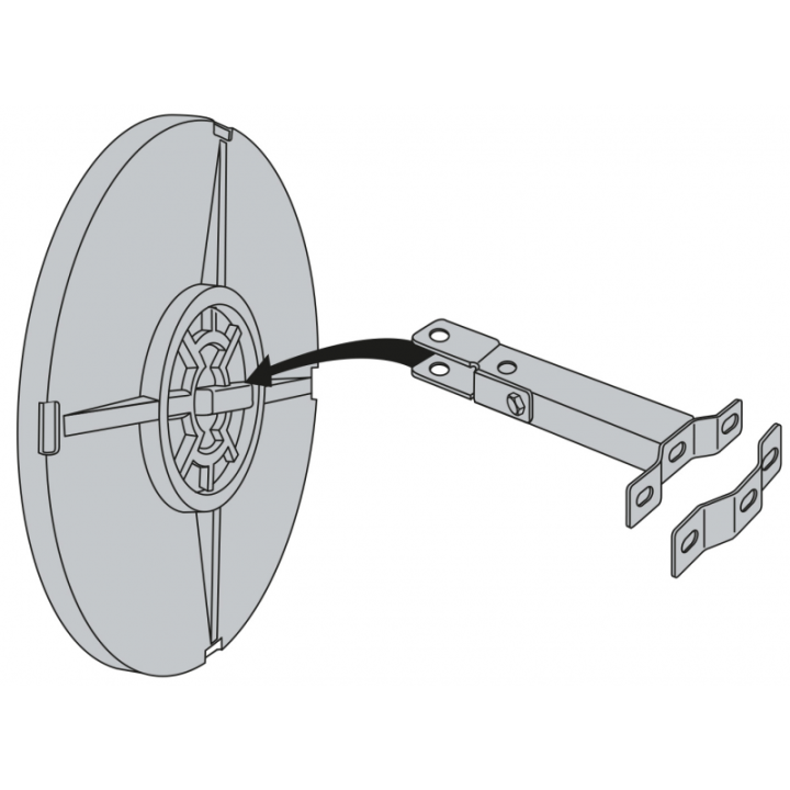 Miroir multi-usages grand angle - 3 Directions