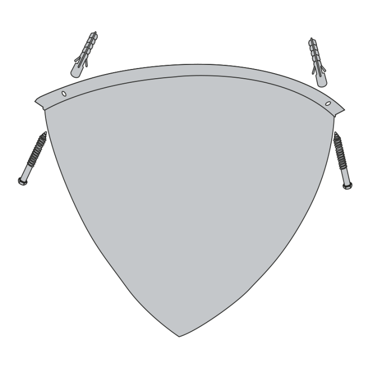 Miroir d'angle panoramique - 1/8 de sphère