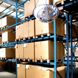 Miroir industriel demi-sphère à suspendre
