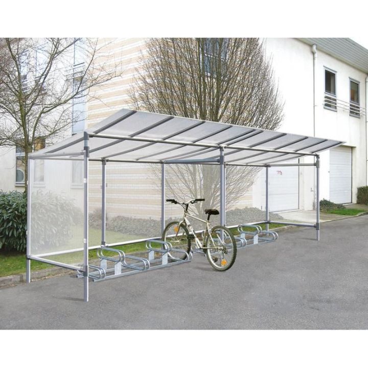 Abri vélo économique pour 5 vélos simple à monter, et fonctionnel. Extension illimité | Abris cycles