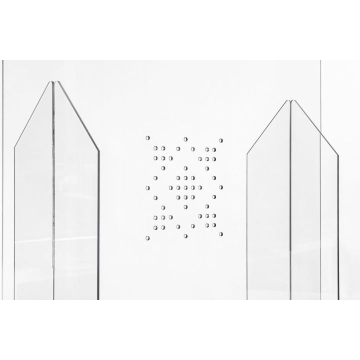 Hygiaphone Plexiglas pour guichets et comptoirs avec passe documents