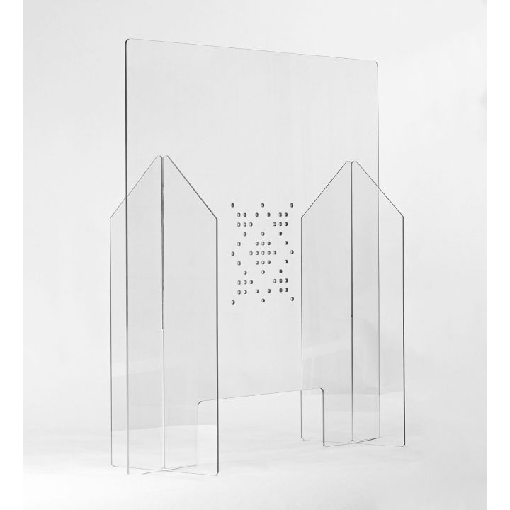 Hygiaphone Plexiglas pour guichets et comptoirs avec passe documents