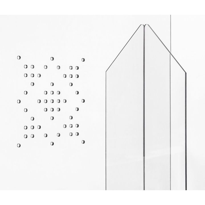 Hygiaphone Plexiglas pour guichets et comptoirs avec passe documents