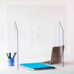 Hygiaphone Plexiglas pour guichets et comptoirs avec passe documents