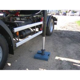 Patin de calage type shoes pour grues et nacelles, Plaques de calage en plastique noir incassable et imputrescible