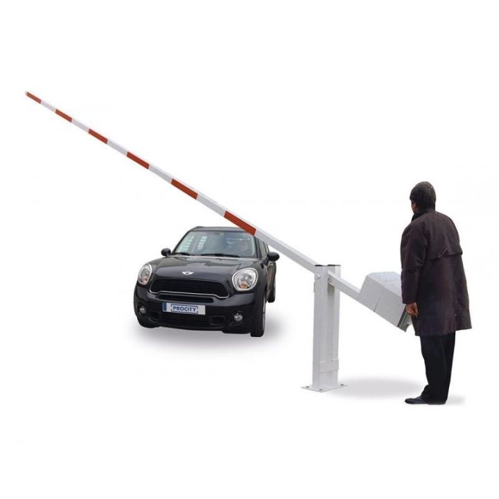 Barrière pour parking pivotante et levante