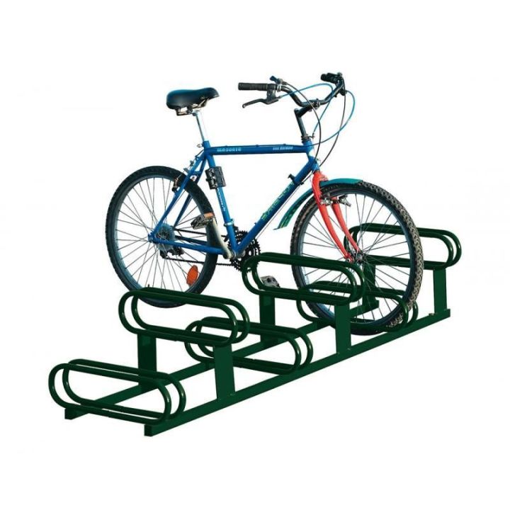 Support cycles 6 places | Emplacements décalés