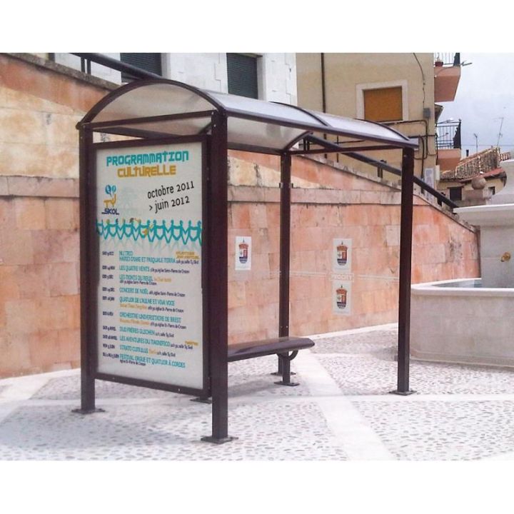 Station bus toiture VOUTE | Abri bus