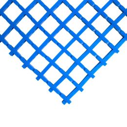 Caillebotis antidérapants en PVC - maille 22x22mm - Caillebotis industriel COBAMAT STANDARD coloris bleu