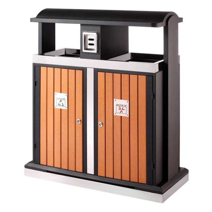 Poubelle de tri sélectif extérieur