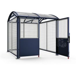 Abri vélo sécurisé pour 6 vélos - 2 motos - Abri anti-effraction avec 2 systèmes de fermetures possible