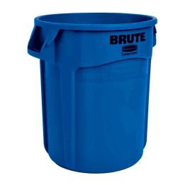 Conteneur Brute 75 L avec conduits d'aération bleu.