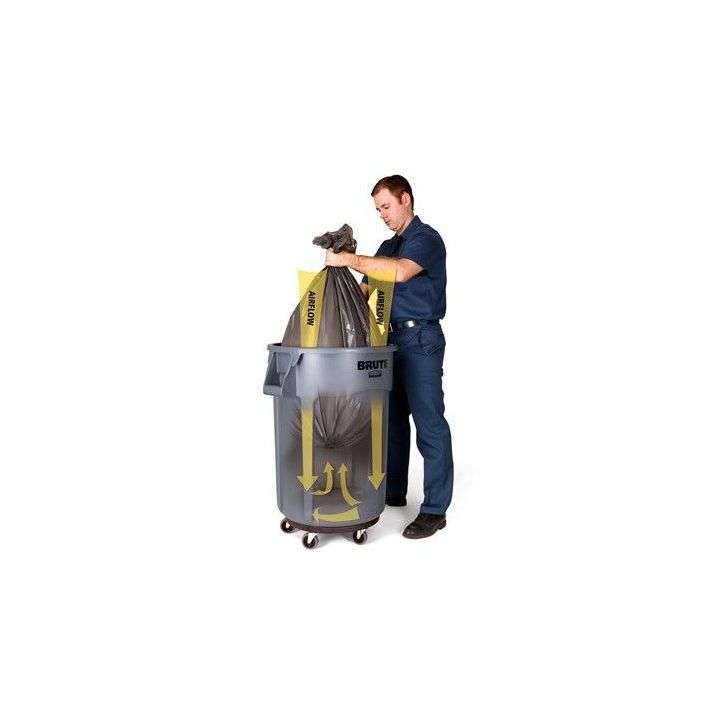 Conteneur Brute 121 L avec conduits d'aération.