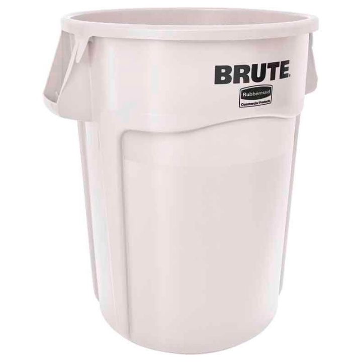 Conteneur Brute 166 L avec conduits d'aération blanc.