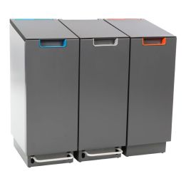 Poubelle de tri sélectif Connector Bin Kick (2 modèles de gauche).