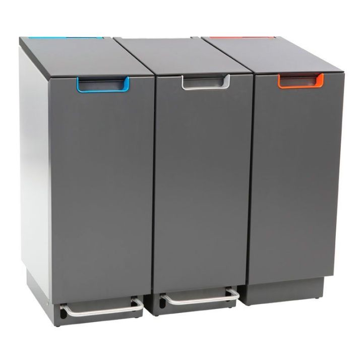 Poubelle de tri sélectif Connector Bin Kick (2 modèles de gauche).