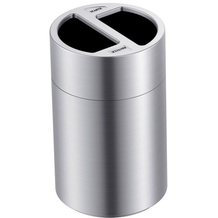 Poubelle tri sélectif 2x60 L.