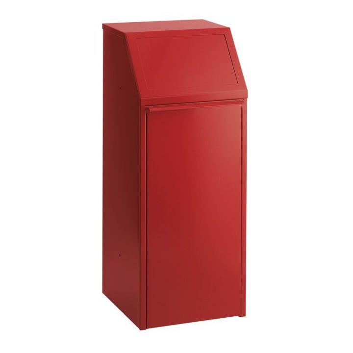 Collecteur tri sélectif 70 L rouge.