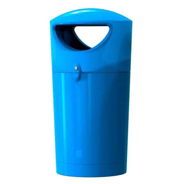 Poubelle Hooded 100 L bleu.