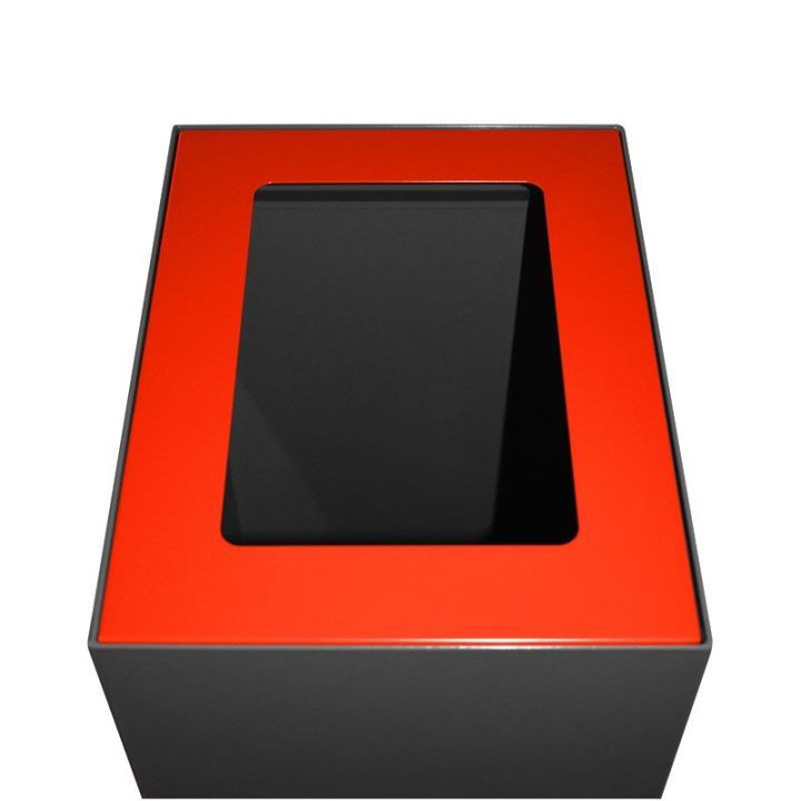 Couvercle pour unité de tri sélectif rouge.