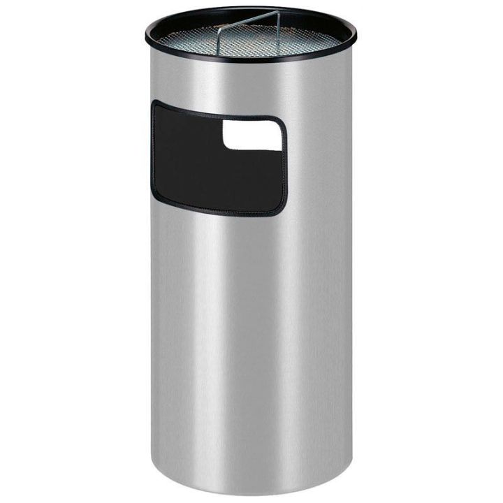 Poubelle cendrier 50 L gris.
