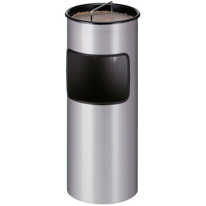 Poubelle cendrier 30 L gris.