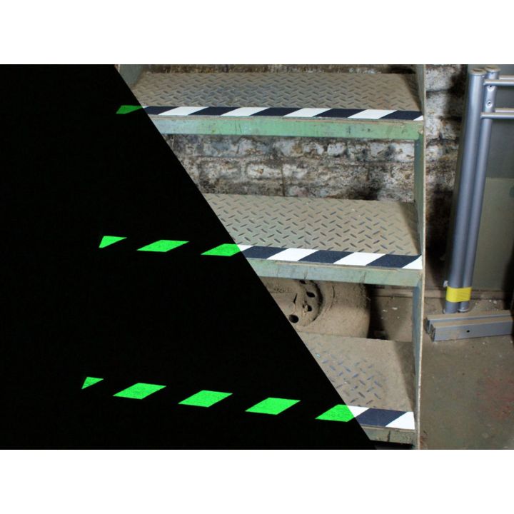 Bandes antidérapantes Bande antidérapante luminescente bi-couleur