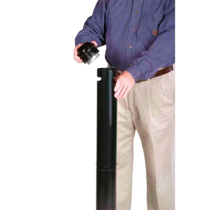 Cendrier poteau Smoker's Pole noir.