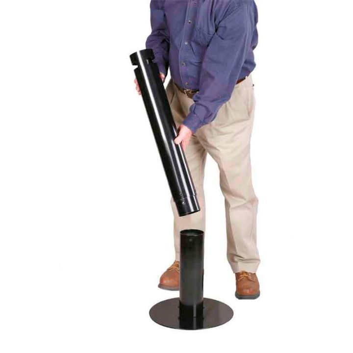 Cendrier poteau Smoker's Pole noir.