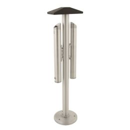 Cendrier double capacité en aluminium.