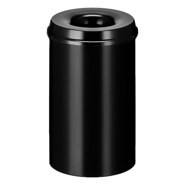 Poubelle anti-feu 20 L noir.