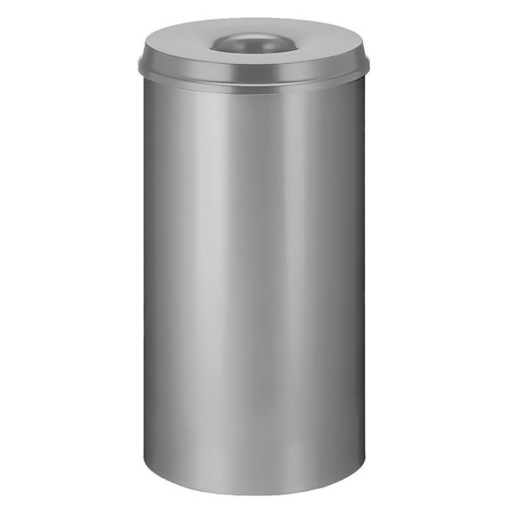 Poubelle anti-feu 50 L gris.