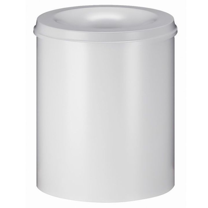 Poubelle anti-feu 80 L blanc.