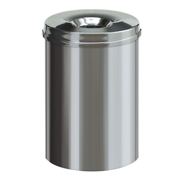 Poubelle anti-feu inox 30 L.