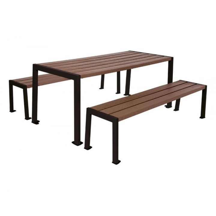 Table de pique-nique Silaos® Noir RAL 9005