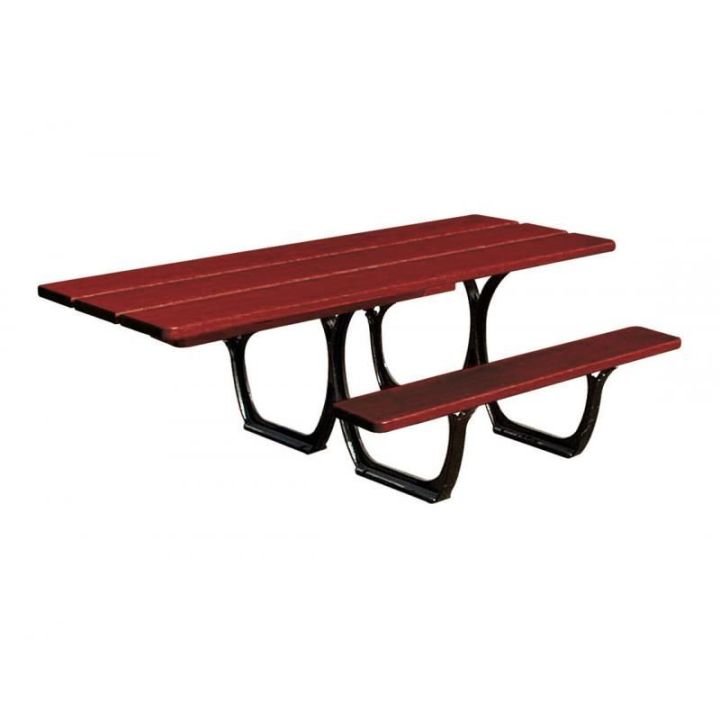 Table de pique-nique Séville pour PMR (Personnes à Mobilité Réduite) finition acajou