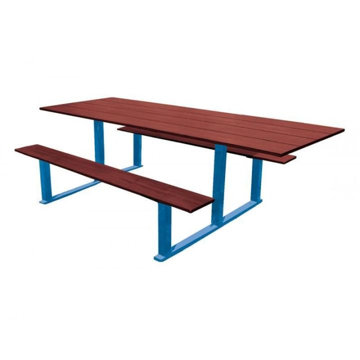 Table de pique-nique Riga pour PMR bleu RAL 5010