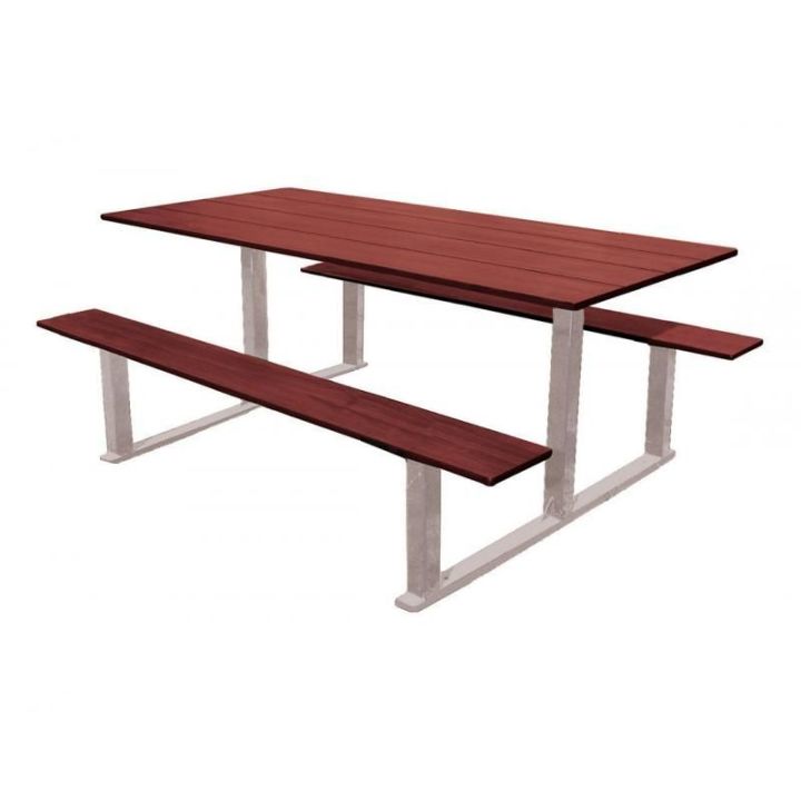 Table de pique-nique Riga gris RAL 7044