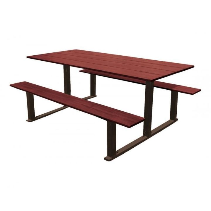 Table de pique-nique Riga brun RAL 8017