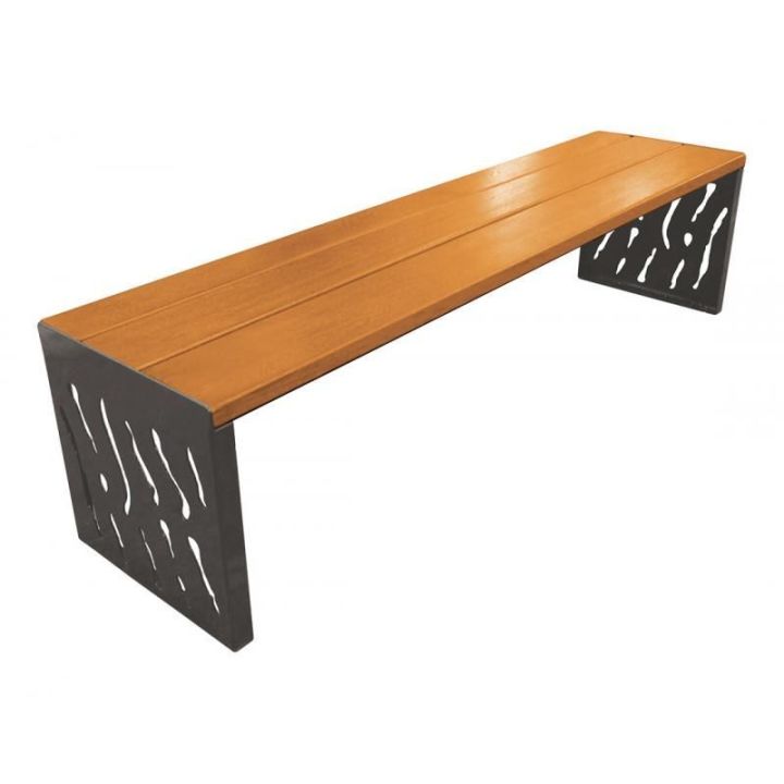 Banquette Venise gris procity, finition chêne clair