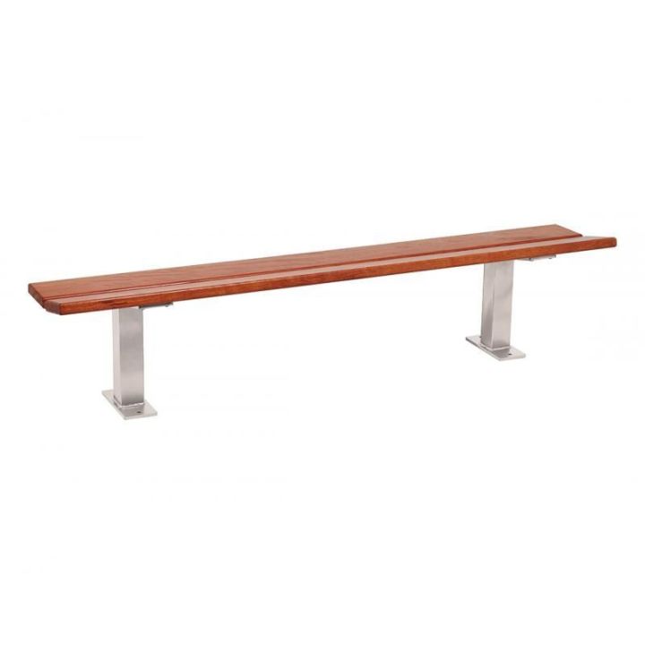 Banquette Pagode gris RAL 7044, finition chêne clair