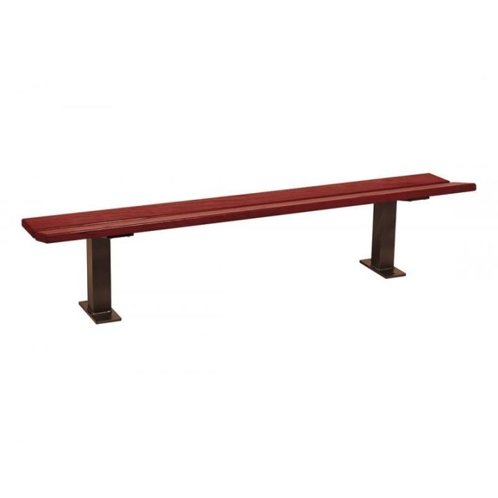 Banquette Pagode brun RAL 8017, finition acajou