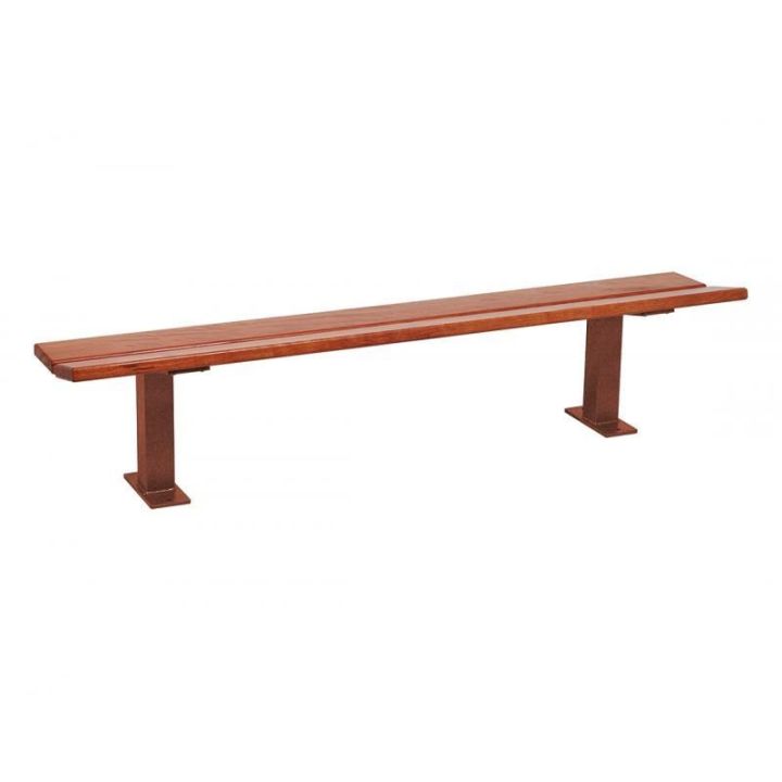 Banquette Pagode Aspect Corten, finition chêne clair