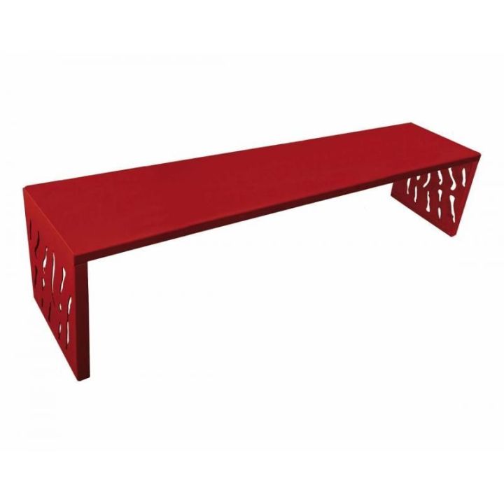 Banquette Venise acier rouge RAL 3004