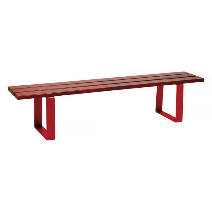 Banquette Riga acajou rouge RAL 3004