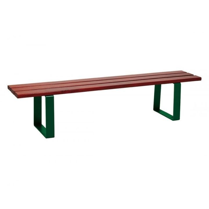 Banquette Riga acajou vert RAL 6005