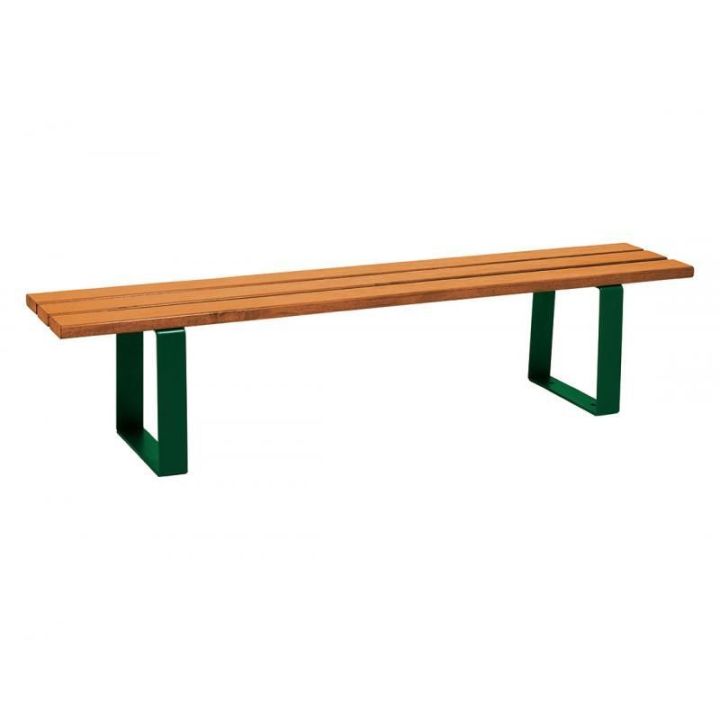 Banquette Riga chêne clair vert RAL 6005