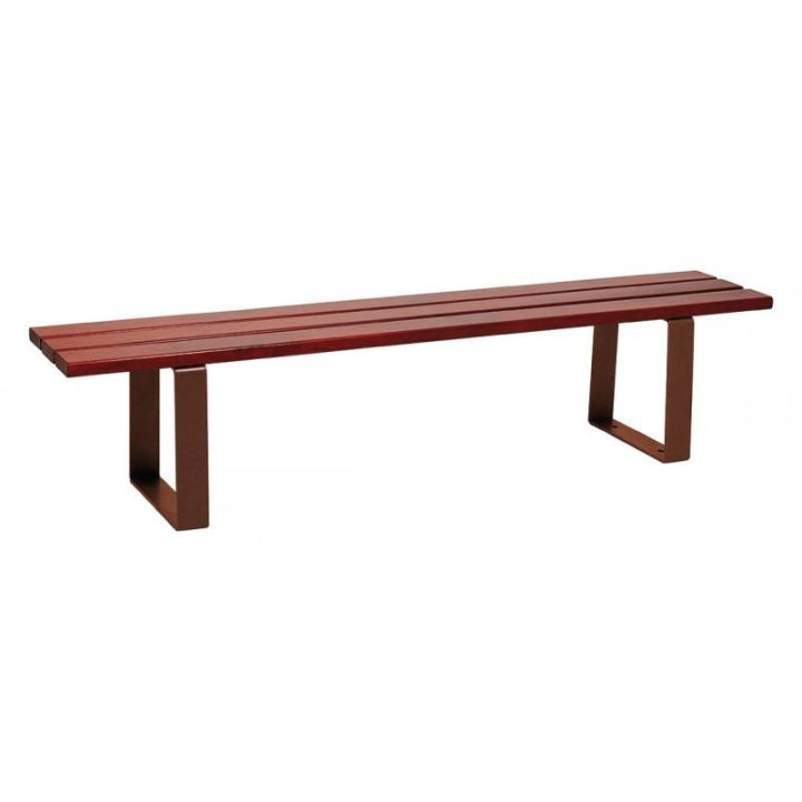 Banquette Riga acajou Aspect Corten
