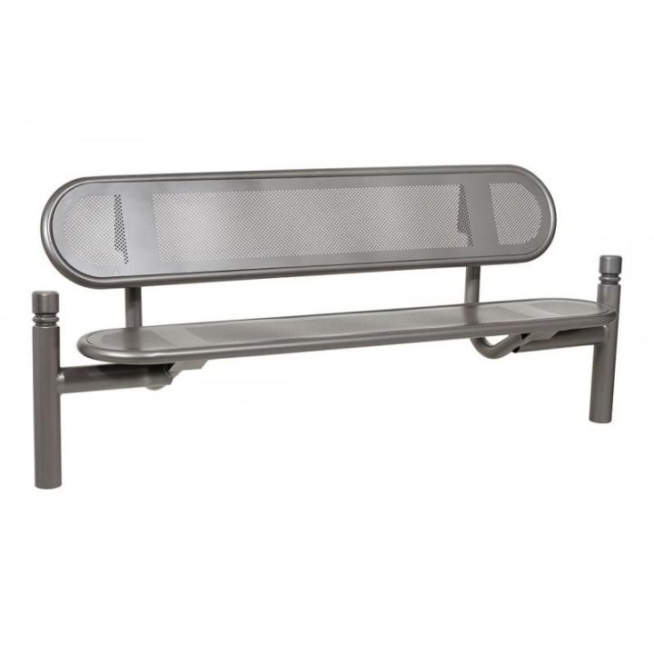 Banc Estoril gris Procity pommeaux City